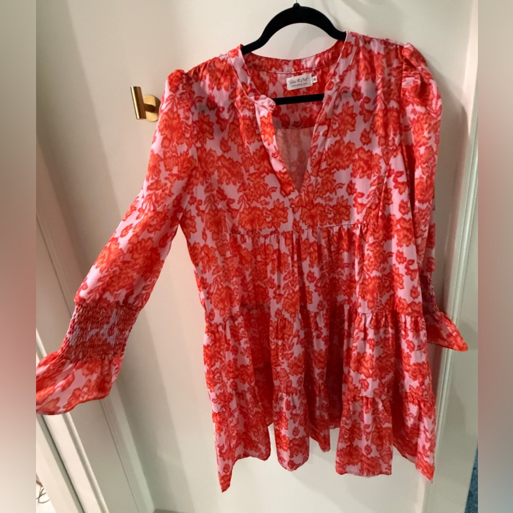 Shop the Mint Floral Long Sleeve Women's DRESS